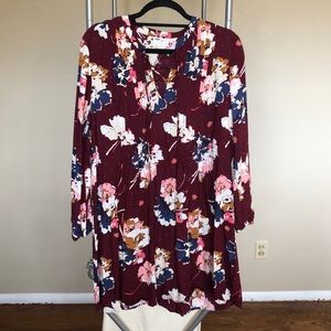 Floral peasant dress